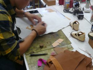 Uさん ベビーシューズ作成