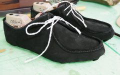 ｍr mk black suede tyrolean shoes 7