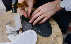 ｍr mk black suede tyrolean shoes 1