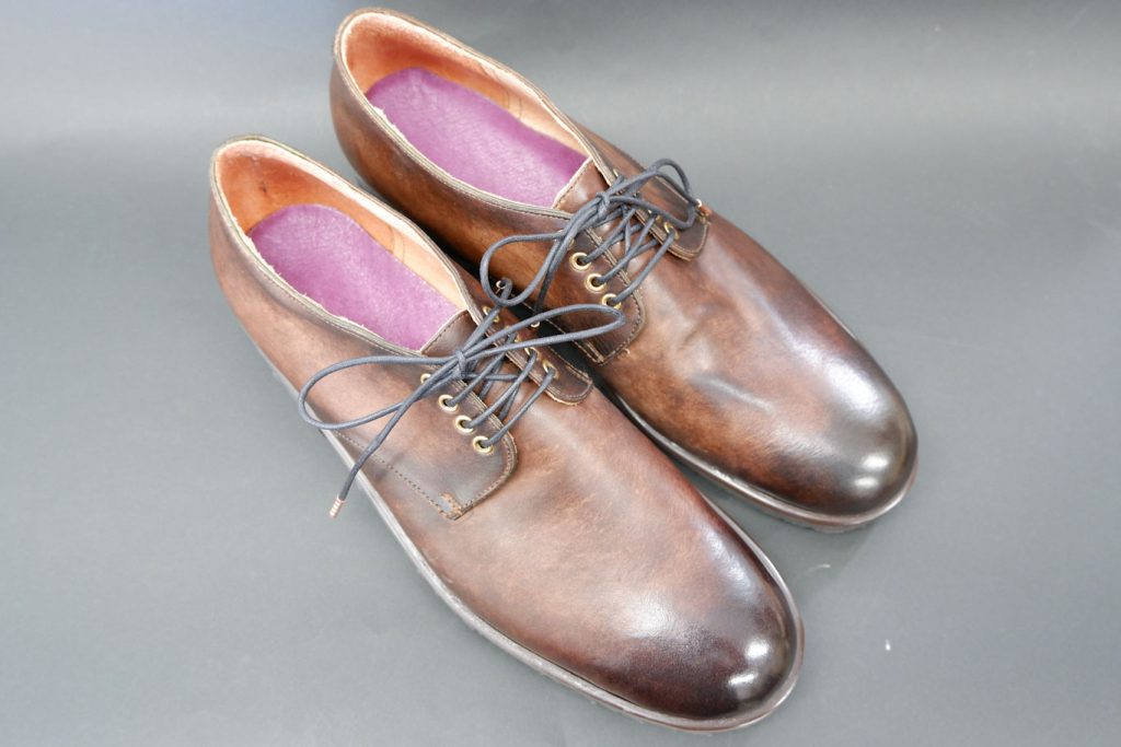 mr ky hand-dyed shoes Kさん手染め靴　完成 3