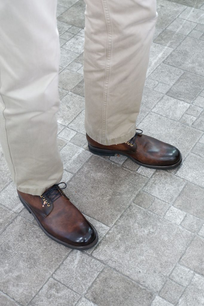 mr ky hand-dyed shoes Kさん手染め靴　完成 5