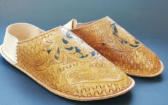 leather carving roomshoes 1